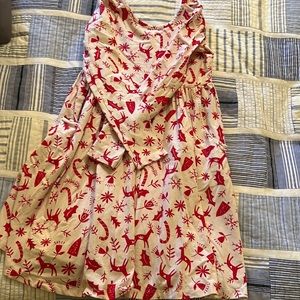 Hanna Andersson girls holiday dress, size 10